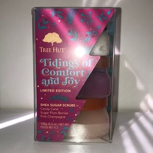 Limited edition Tidings of Comfort and Joy Tree Hut Shea Sugar Scrubs